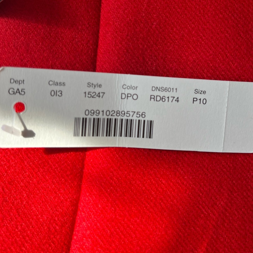 J Crew 100% Wool Chic Red Pencil Skirt for Women Business Casual - Picture 9 of 9